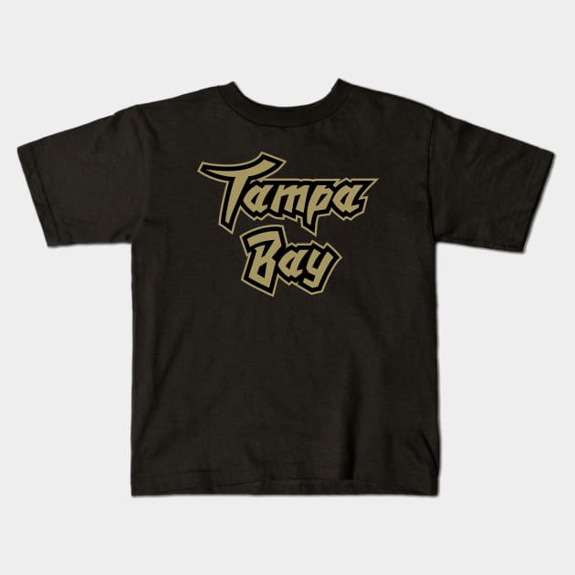 Tampa Bay Basketball - Black Kids T-Shirt by KFig21